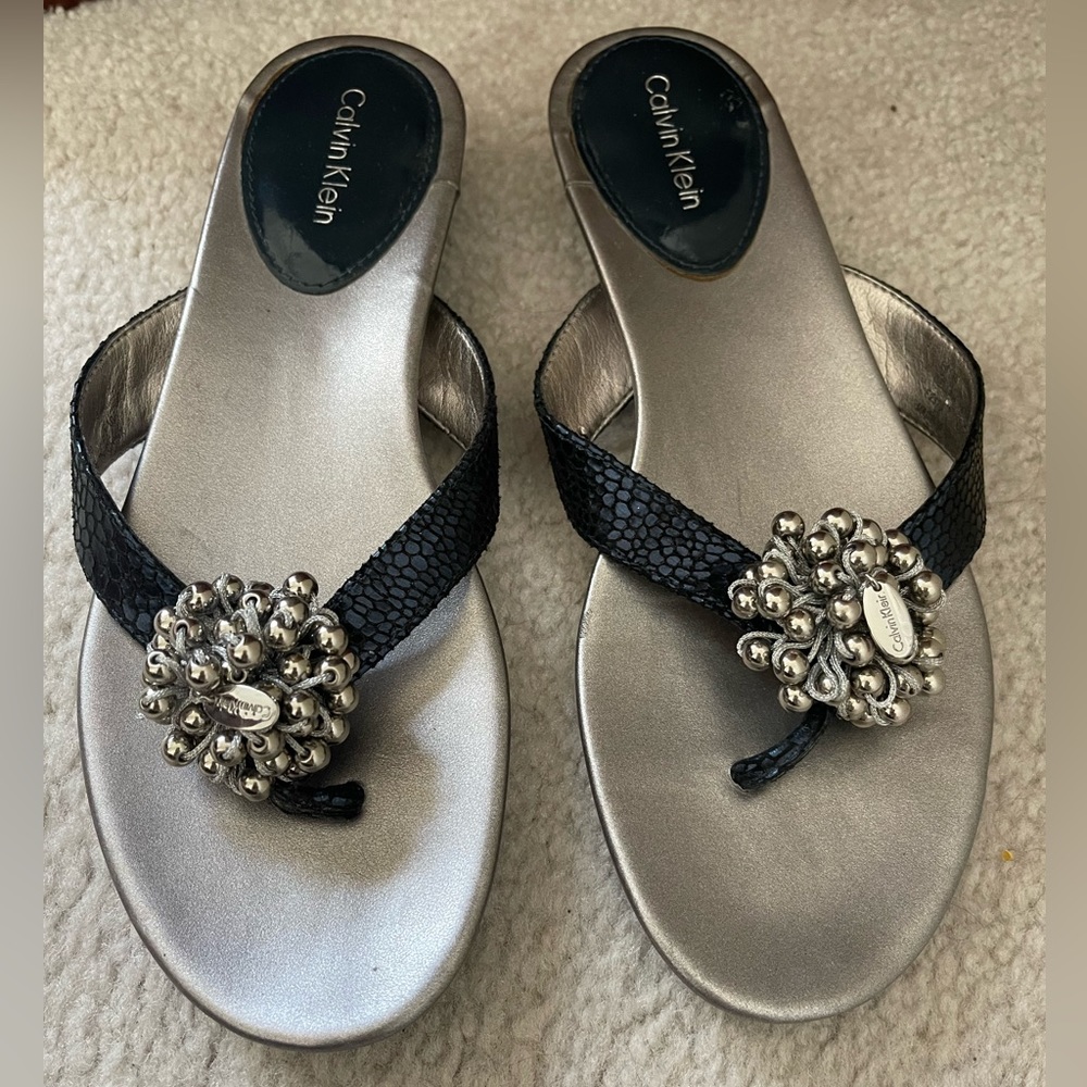 Calvin Klein leather sandals